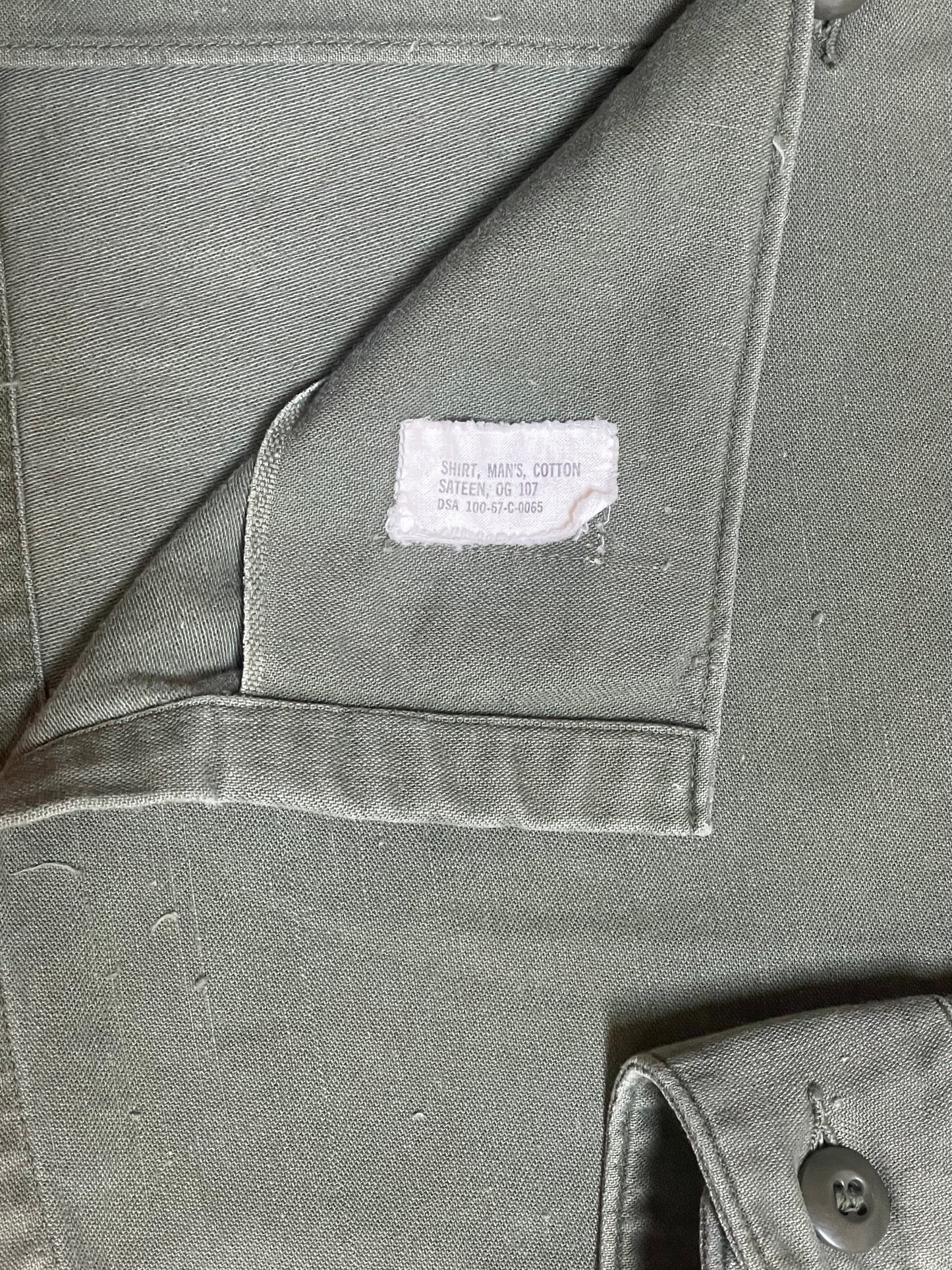 • DSA-100-67-C-0065 100% Cotton OG-107 Sateen Shirt