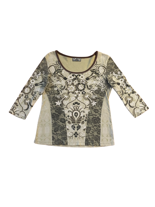 • 1990s Womens Vanilla Sugar Top