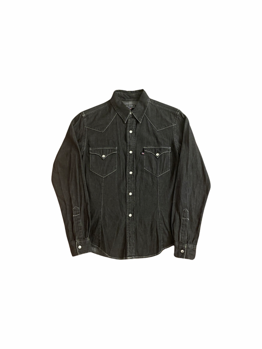 • 1990s Womens Polo Sport Pearl Snap Shirt