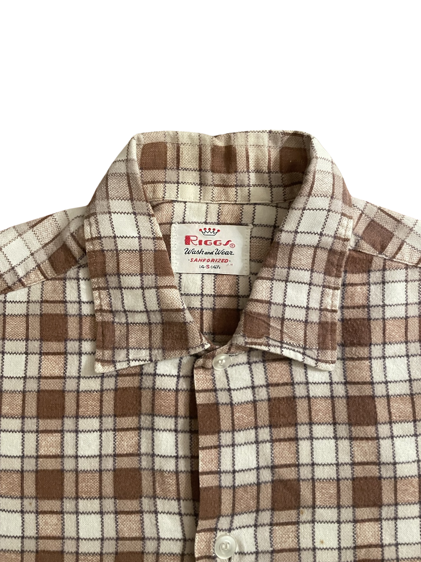 • 1960’s/70’s Mens Sanforized Button Up Shirt