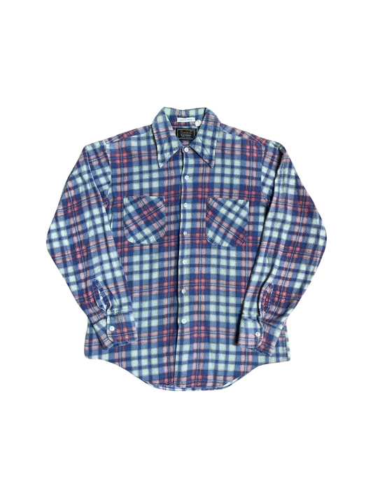 • 1970s Mens Campus Flannel Shirt